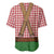 Bavarian Lederhosen Costume Style Baseball Jersey Red Caro Pattern - Wonder Print Shop