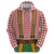 Bavarian Lederhosen Costume Style Zip Hoodie Red Caro Pattern - Wonder Print Shop
