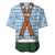 Bavarian Lederhosen Costume Style Baseball Jersey Edelweiss Rautenflagge Pattern - Wonder Print Shop