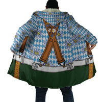 Bavarian Lederhosen Costume Style Cloak Edelweiss Rautenflagge Pattern - Wonder Print Shop
