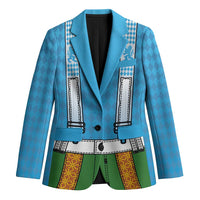 Bavarian Lederhosen Costume Style Blazer Lions Rautenflagge Pattern - Wonder Print Shop