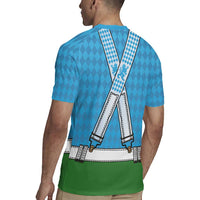 Bavarian Lederhosen Costume Style Rugby Jersey Lions Rautenflagge Pattern - Wonder Print Shop