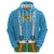 Bavarian Lederhosen Costume Style Zip Hoodie Lions Rautenflagge Pattern - Wonder Print Shop