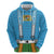 Bavarian Lederhosen Costume Style Zip Hoodie Lions Rautenflagge Pattern - Wonder Print Shop