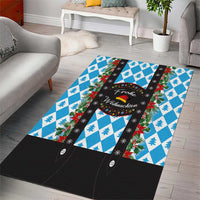 German Christmas Area Rug Lederhosen Weihnachten Style with Bavaria Pattern - Wonder Print Shop