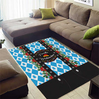 German Christmas Area Rug Lederhosen Weihnachten Style with Bavaria Pattern - Wonder Print Shop