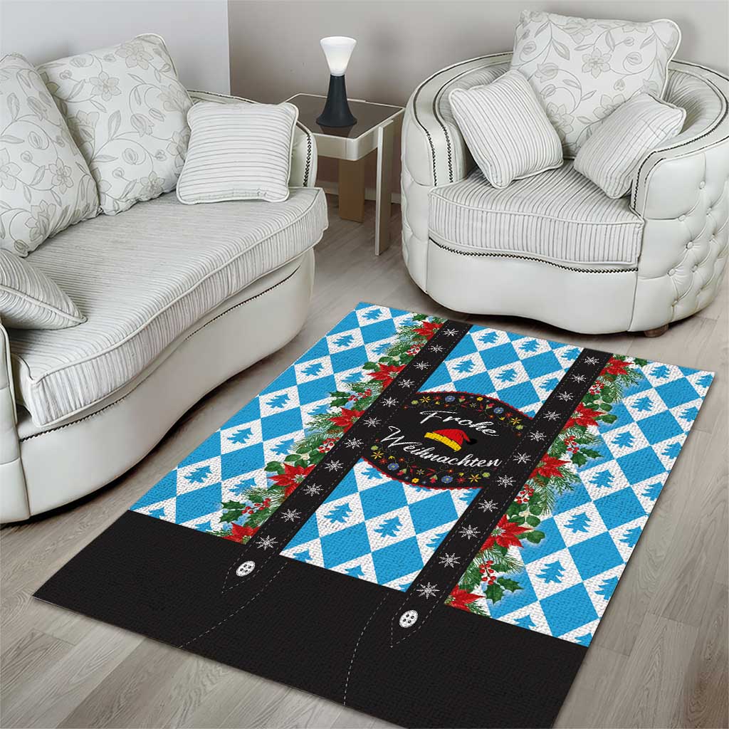 German Christmas Area Rug Lederhosen Weihnachten Style with Bavaria Pattern - Wonder Print Shop