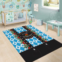 German Christmas Area Rug Lederhosen Weihnachten Style with Bavaria Pattern - Wonder Print Shop