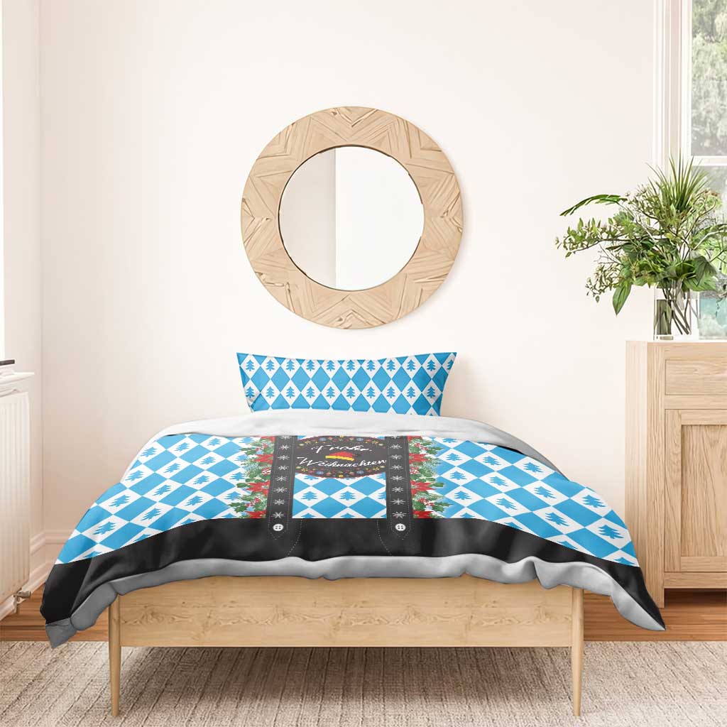 German Christmas Bedding Set Lederhosen Weihnachten Style with Bavaria Pattern - Wonder Print Shop