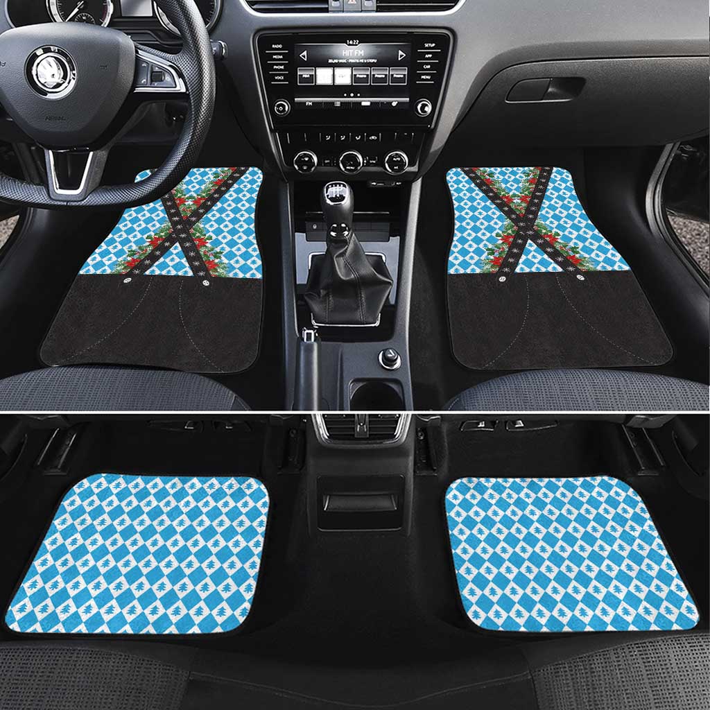 German Christmas Car Mats Lederhosen Weihnachten Style with Bavaria Pattern - Wonder Print Shop