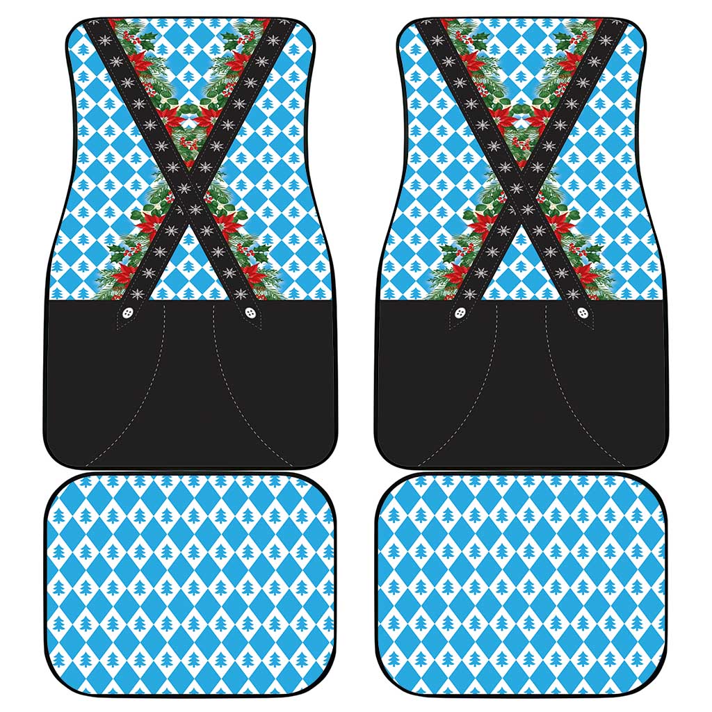German Christmas Car Mats Lederhosen Weihnachten Style with Bavaria Pattern - Wonder Print Shop