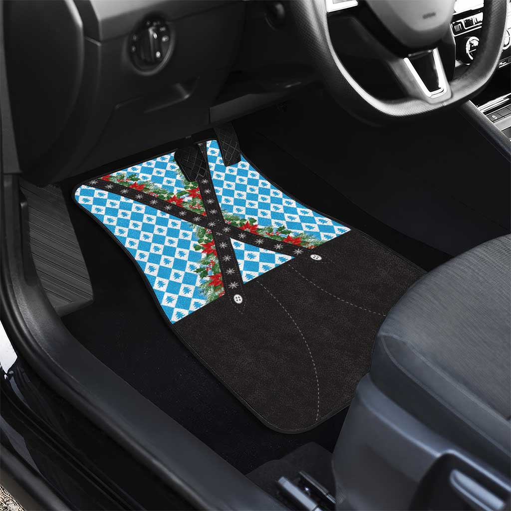 German Christmas Car Mats Lederhosen Weihnachten Style with Bavaria Pattern - Wonder Print Shop
