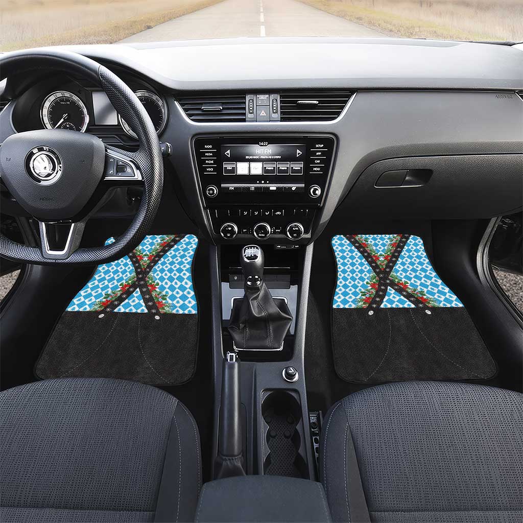 German Christmas Car Mats Lederhosen Weihnachten Style with Bavaria Pattern - Wonder Print Shop