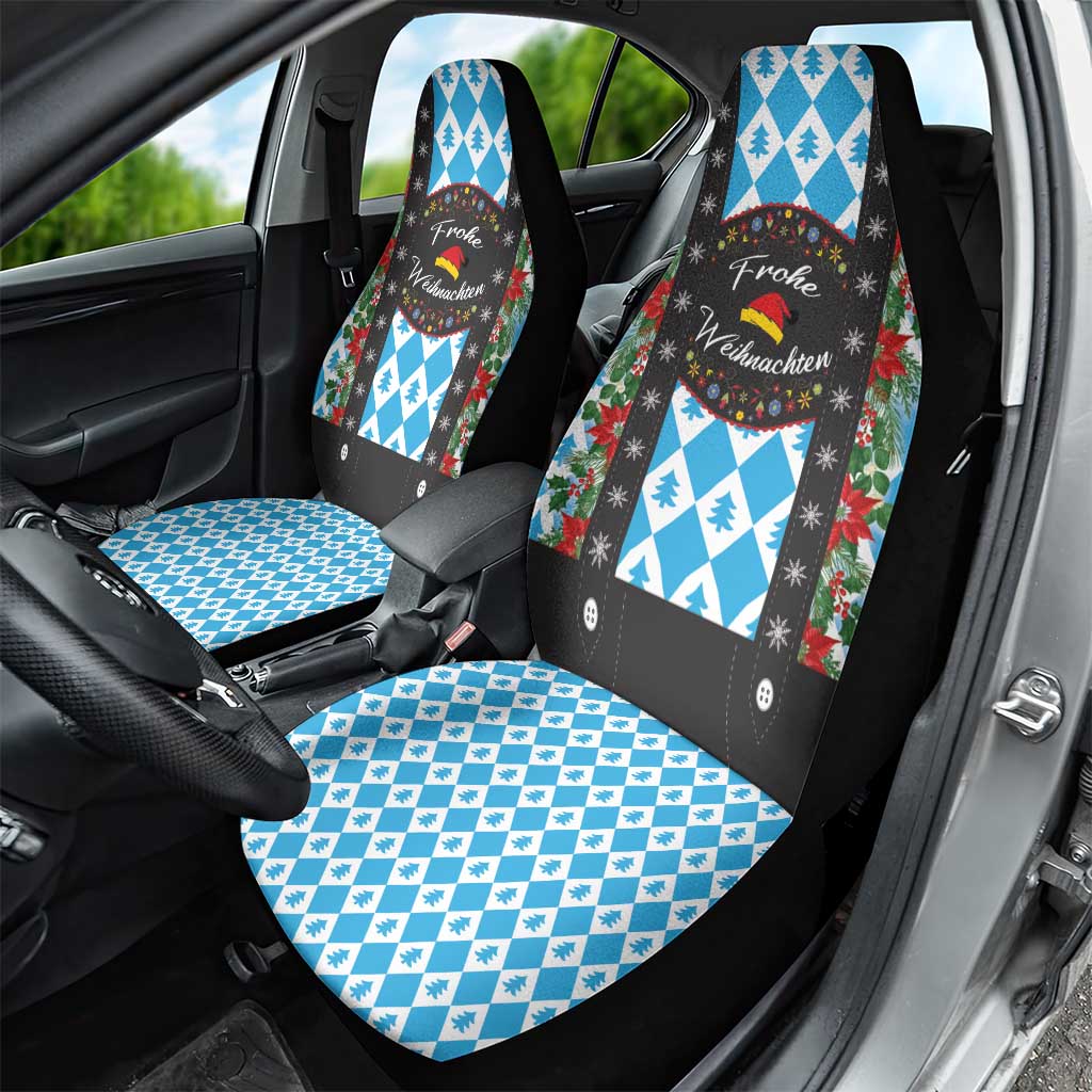 German Christmas Car Seat Cover Lederhosen Weihnachten Style with Bavaria Pattern - Wonder Print Shop