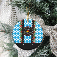 German Christmas Ceramic Ornament Lederhosen Weihnachten Style with Bavaria Pattern - Wonder Print Shop