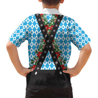 German Christmas Family Matching Tank Maxi Dress and Hawaiian Shirt Lederhosen Weihnachten Style with Bavaria Pattern - Wonder Print Shop