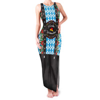 German Christmas Family Matching Tank Maxi Dress and Hawaiian Shirt Lederhosen Weihnachten Style with Bavaria Pattern - Wonder Print Shop