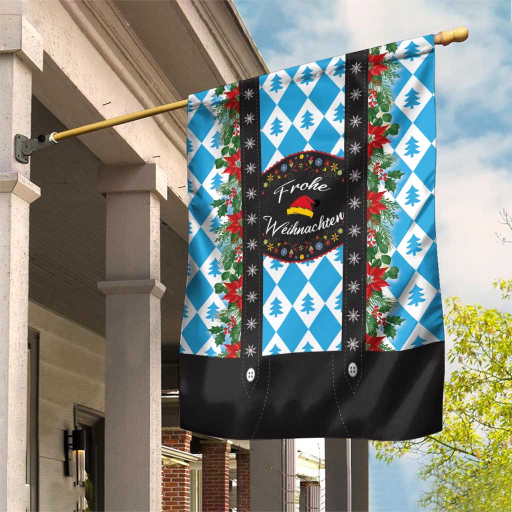 German Christmas Garden Flag Lederhosen Weihnachten Style with Bavaria Pattern - Wonder Print Shop