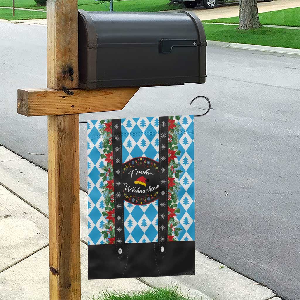 German Christmas Garden Flag Lederhosen Weihnachten Style with Bavaria Pattern - Wonder Print Shop