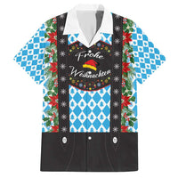 German Christmas Hawaiian Shirt Lederhosen Weihnachten Style with Bavaria Pattern - Wonder Print Shop