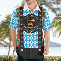 German Christmas Hawaiian Shirt Lederhosen Weihnachten Style with Bavaria Pattern - Wonder Print Shop