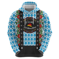 German Christmas Hoodie Lederhosen Weihnachten Style with Bavaria Pattern - Wonder Print Shop