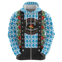 German Christmas Hoodie Lederhosen Weihnachten Style with Bavaria Pattern - Wonder Print Shop