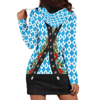 German Christmas Hoodie Dress Lederhosen Weihnachten Style with Bavaria Pattern - Wonder Print Shop