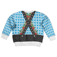 German Christmas Kid Ugly Christmas Sweater Lederhosen Weihnachten Style with Bavaria Pattern - Wonder Print Shop