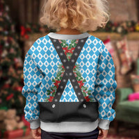 German Christmas Kid Ugly Christmas Sweater Lederhosen Weihnachten Style with Bavaria Pattern - Wonder Print Shop