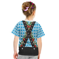 German Christmas Kid T Shirt Lederhosen Weihnachten Style with Bavaria Pattern - Wonder Print Shop