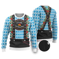 German Christmas Ugly Christmas Sweater Lederhosen Weihnachten Style with Bavaria Pattern - Wonder Print Shop