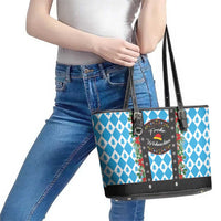 German Christmas Leather Tote Bag Lederhosen Weihnachten Style with Bavaria Pattern - Wonder Print Shop