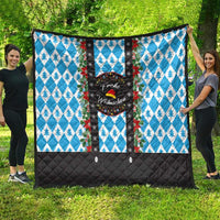 German Christmas Quilt Lederhosen Weihnachten Style with Bavaria Pattern - Wonder Print Shop