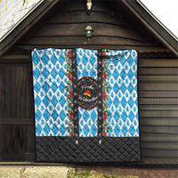 German Christmas Quilt Lederhosen Weihnachten Style with Bavaria Pattern - Wonder Print Shop