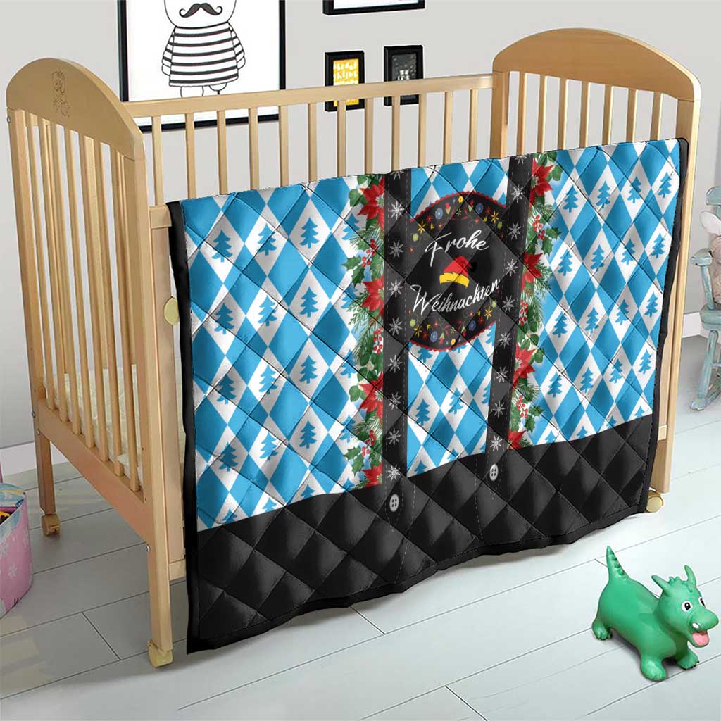 German Christmas Quilt Lederhosen Weihnachten Style with Bavaria Pattern - Wonder Print Shop