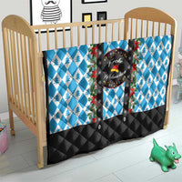 German Christmas Quilt Lederhosen Weihnachten Style with Bavaria Pattern - Wonder Print Shop