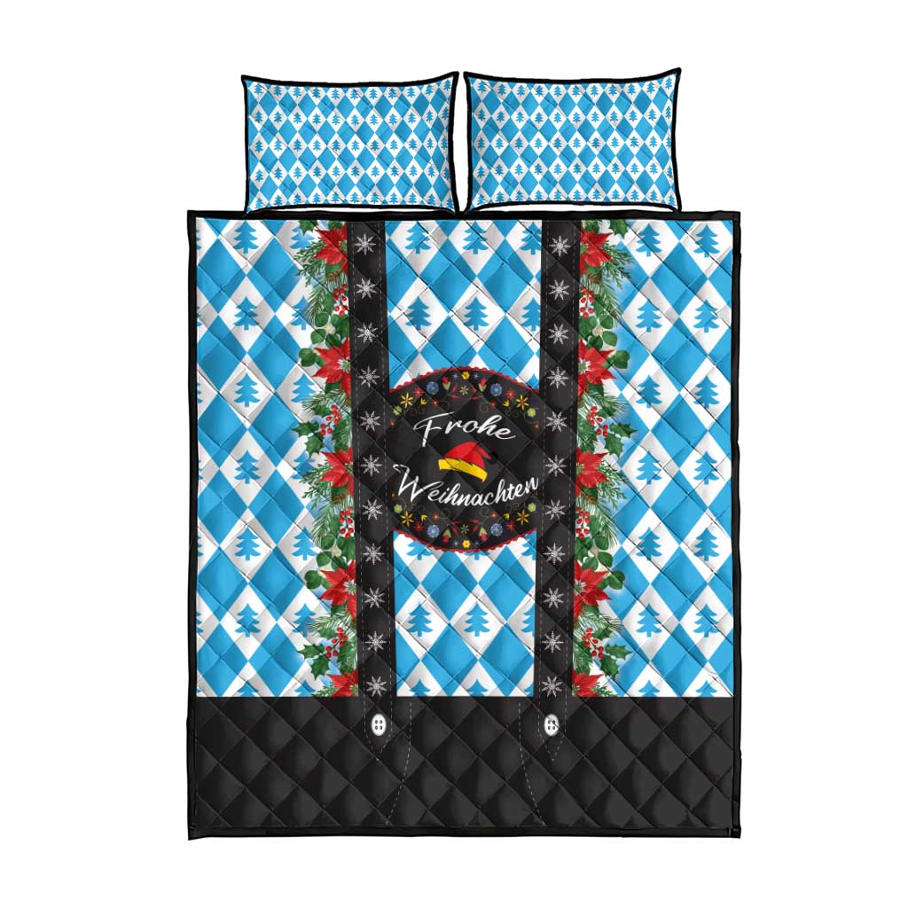 German Christmas Quilt Bed Set Lederhosen Weihnachten Style with Bavaria Pattern - Wonder Print Shop