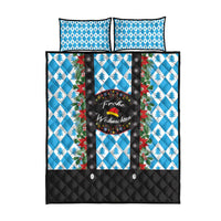 German Christmas Quilt Bed Set Lederhosen Weihnachten Style with Bavaria Pattern - Wonder Print Shop