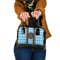 German Christmas Shoulder Handbag Lederhosen Weihnachten Style with Bavaria Pattern