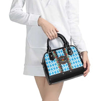 German Christmas Shoulder Handbag Lederhosen Weihnachten Style with Bavaria Pattern