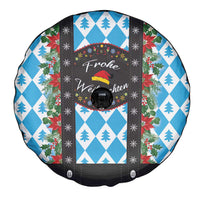 German Christmas Spare Tire Cover Lederhosen Weihnachten Style with Bavaria Pattern - Wonder Print Shop
