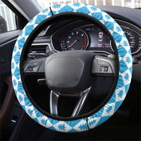 German Christmas Steering Wheel Cover Lederhosen Weihnachten Style with Bavaria Pattern - Wonder Print Shop