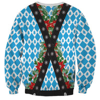 German Christmas Sweatshirt Lederhosen Weihnachten Style with Bavaria Pattern - Wonder Print Shop