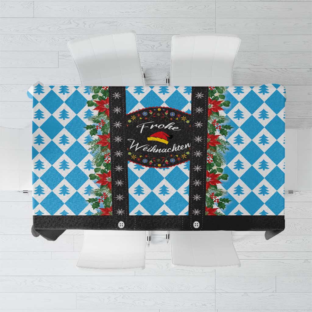German Christmas Tablecloth Lederhosen Weihnachten Style with Bavaria Pattern - Wonder Print Shop
