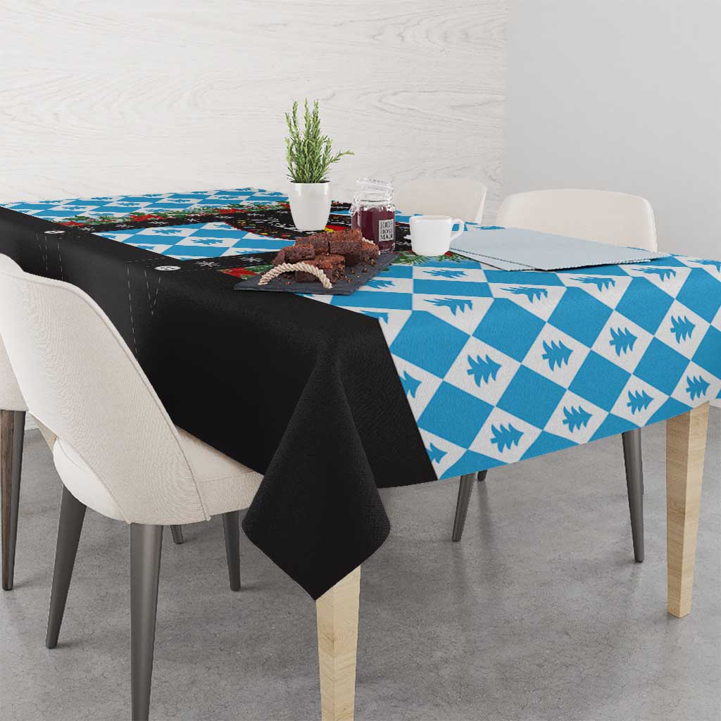 German Christmas Tablecloth Lederhosen Weihnachten Style with Bavaria Pattern - Wonder Print Shop