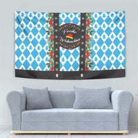 German Christmas Tapestry Lederhosen Weihnachten Style with Bavaria Pattern - Wonder Print Shop