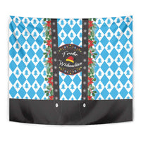 German Christmas Tapestry Lederhosen Weihnachten Style with Bavaria Pattern - Wonder Print Shop