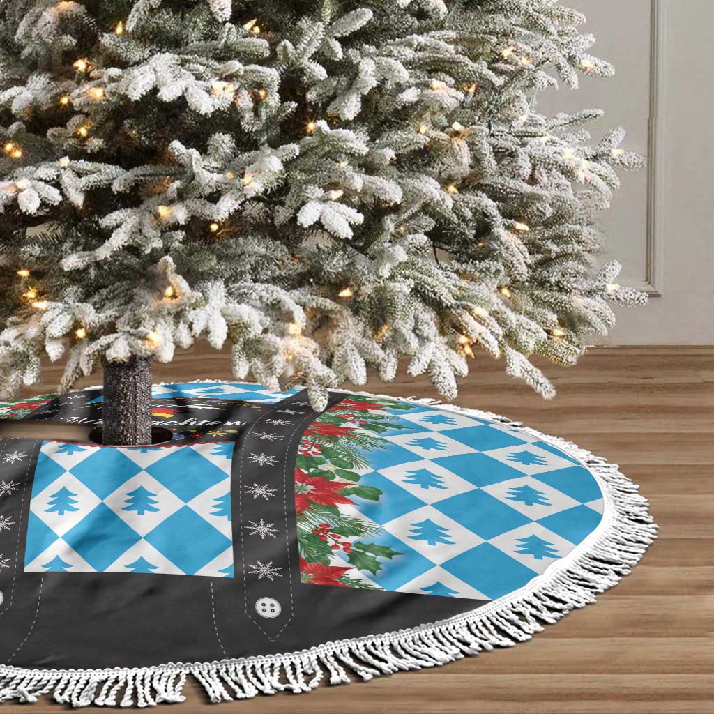 German Christmas Tree Skirt Lederhosen Weihnachten Style with Bavaria Pattern - Wonder Print Shop