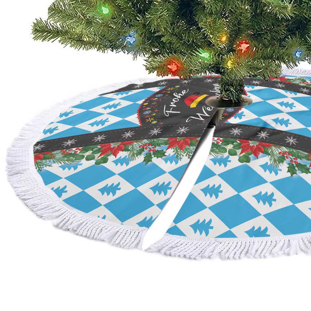 German Christmas Tree Skirt Lederhosen Weihnachten Style with Bavaria Pattern - Wonder Print Shop